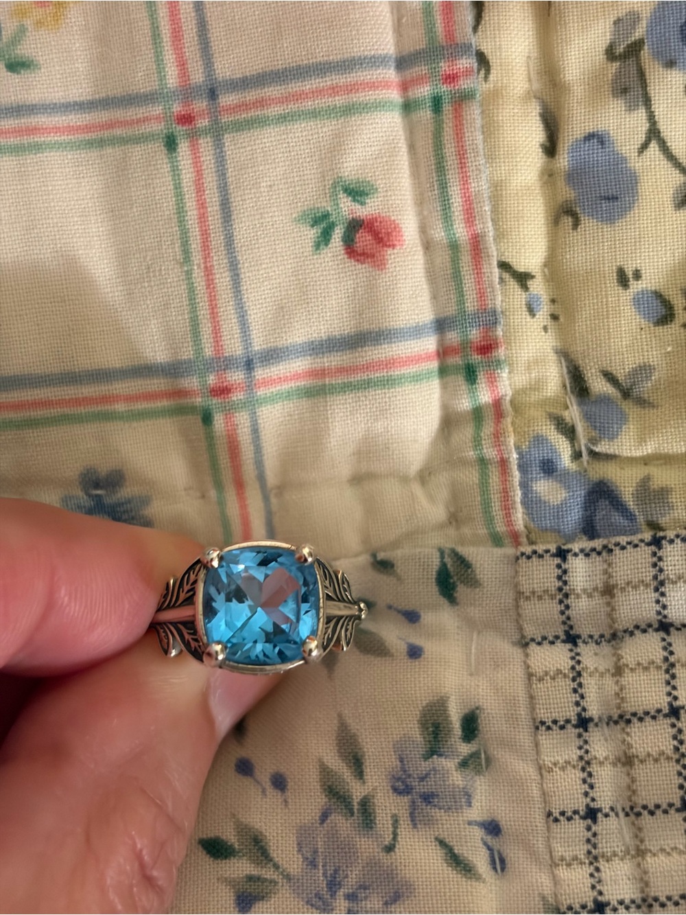 James Avery Trellis Gemstone Ring, Size 7 - Picture 2 of 9